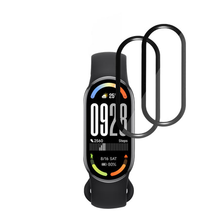 Accesoriu smartwatch Techsuit Nano Flex (set de 2) compatibil cu Xiaomi Smart Band 10, Negru