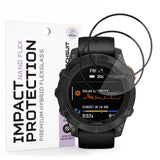 Accesoriu smartwatch Techsuit Nano Flex (set de 2) compatibil cu Garmin Fenix 7 Pro Solar, Negru