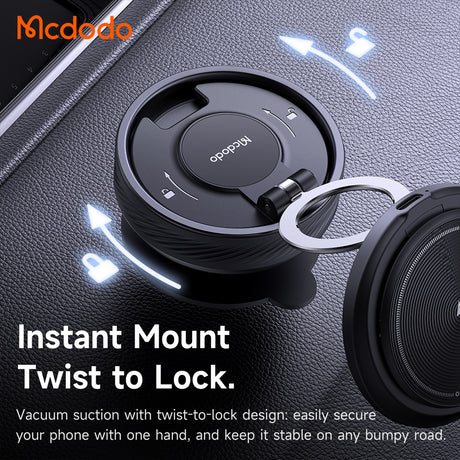 Suport pentru Auto Telefon cu Alimentare Wireless, 15W - Mcdodo (CH-8610) - Black