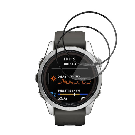 Accesoriu smartwatch Techsuit Nano Flex (set de 2) compatibil cu Garmin Fenix 7S Pro Solar, Negru