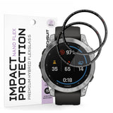 Accesoriu smartwatch Techsuit Nano Flex (set de 2) compatibil cu Garmin Fenix 7, Negru