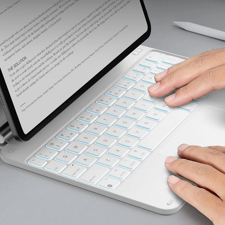 ESR Rebound Magnetic Keyboard védőtok iPad 10 (2022) 10.9 és iPad 11 (2025) tablethez, fehér