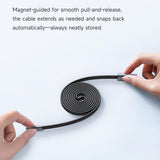 Cablu Mcdodo Self-Winding (CA-1200), USB-A la Type-C, 6A, 1m, Negru