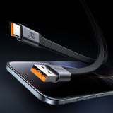 Cablu Mcdodo Self-Winding (CA-1200), USB-A la Type-C, 6A, 1m, Negru