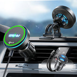 Suport Masina cu Ventilatie, Alimentare Wireless, 25W Max. - Lisen W116 (YL0225060018) - Black