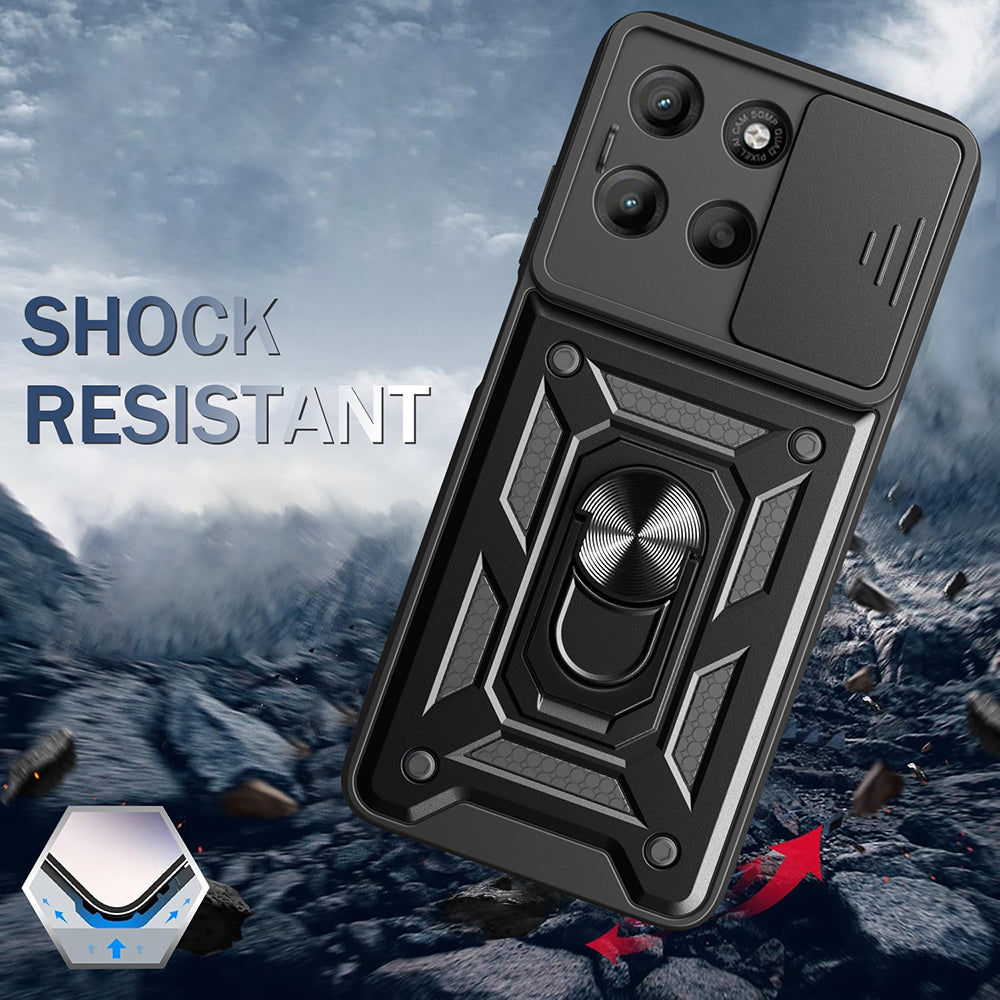 Husa de protectie Techsuit CamShield Series compatibil cu Motorola Moto G77 / G67, Albastru