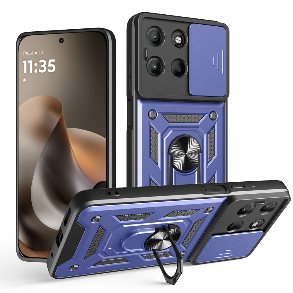 Husa de protectie Techsuit CamShield Series compatibil cu Motorola Moto G77 / G67, Albastru