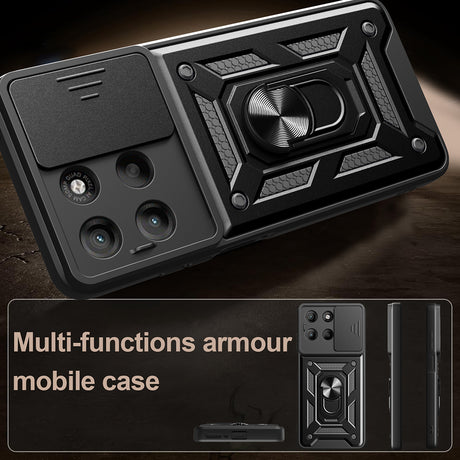 Husa de protectie Techsuit CamShield Series compatibil cu Motorola Moto G77 / G67, Negru