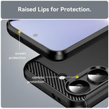 Husa de protectie Techsuit Carbon Silicone compatibil cu Xiaomi Poco X8 Pro, Negru