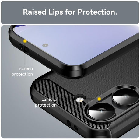 Husa de protectie Techsuit Carbon Silicone compatibil cu Xiaomi Poco X8 Pro, Negru