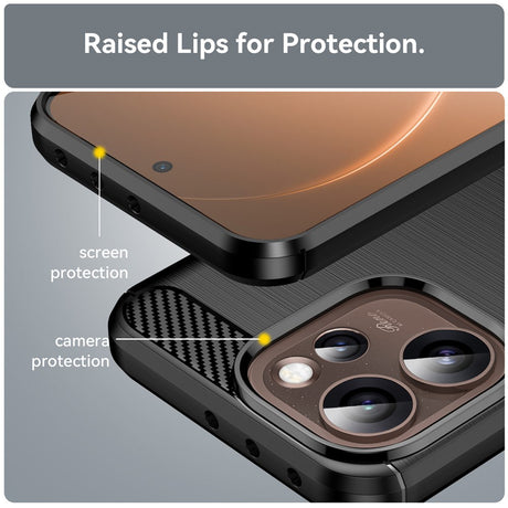 Husa de protectie Techsuit Carbon Silicone compatibil cu Oppo Reno15 Pro Max, Negru