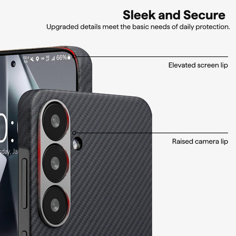 Husa de protectie Techsuit Aramid Fiber MagSafe compatibil cu Google Pixel 10 / Pixel 10 Pro, Negru