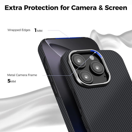 Husa de protectie Techsuit Aramid Fiber MagSafe compatibil cu Xiaomi 17 Ultra, Negru