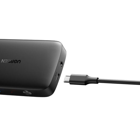 Adaptor Ugreen KVM Switch CM332 (80125), 3x HDMI, 4K@30Hz, 1x Micro USB, RGB Video, 8-channel LPCM, Negru
