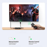 Adaptor Ugreen KVM Switch CM332 (80125), 3x HDMI, 4K@30Hz, 1x Micro USB, RGB Video, 8-channel LPCM, Negru
