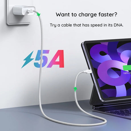 Cablu Ugreen L502 (95493), USB-C la USB-C, 100W, 1m, Portocaliu