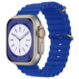 Curea smartwatch Techsuit Watchband (W038) compatibil cu Apple Watch 1/2/3/4/5/6/7/8/9/10/11/SE/SE 2/SE 3 (38/40/41/42mm), Albastru