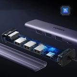 Adaptor Ugreen Ethernet CM475, USB-RJ45, 1000Mbps, Gri