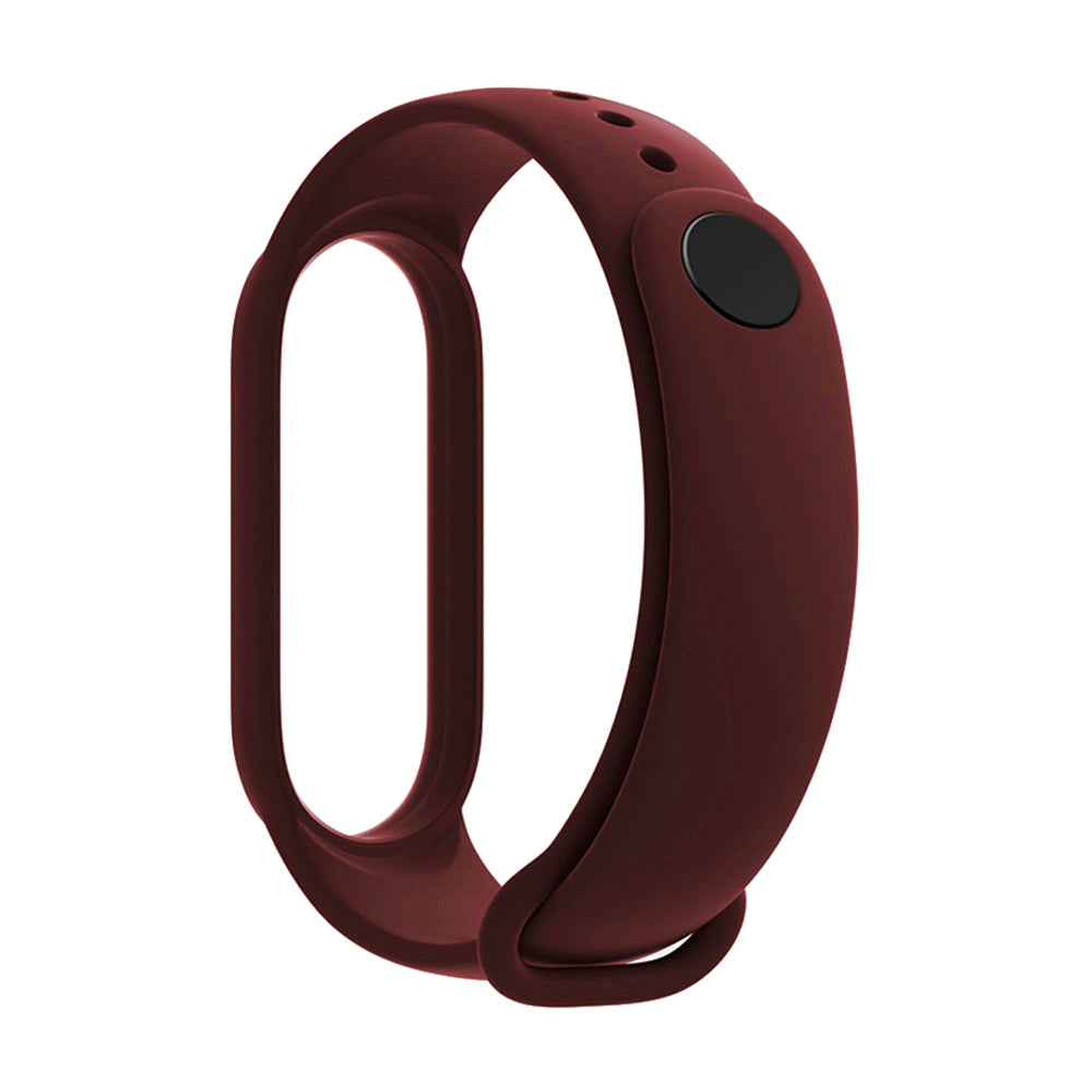 Curea smartwatch Techsuit Watchband (W013) compatibil cu Xiaomi Mi Band 5 / 5 NFC / 6 / 6 NFC / Amazfit Band 5, Rosu Inchis
