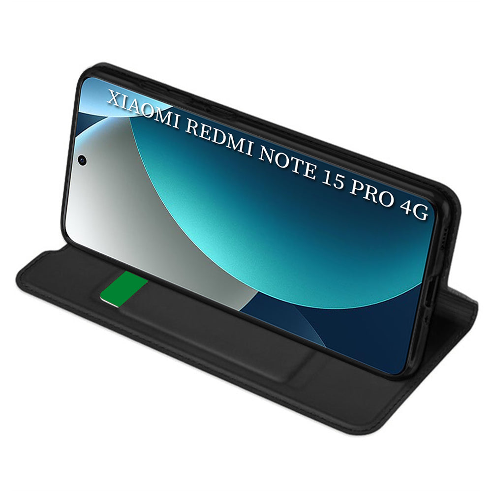 Husa de protectie Techsuit Magskin Book compatibil cu Xiaomi Redmi Note 15 Pro 4G, Negru