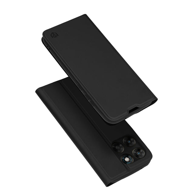 Husa de protectie Techsuit Magskin Book compatibil cu Motorola Moto G77 / G67, Negru