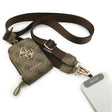 Suport Guess Universal Strap 4G Metal Logo (GUUCNKP4DGMW), with Small Purse for Accesories, Adjustable, Eco Leather, Maro