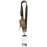 Suport Guess Universal Strap 4G Metal Logo (GUUCNKP4DGMW), with Small Purse for Accesories, Adjustable, Eco Leather, Maro