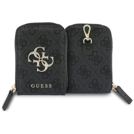 Suport Guess Universal Strap 4G Metal Logo (GUUCNKP4DGMK), with Small Purse for Accesories, Adjustable, Eco Leather, Negru