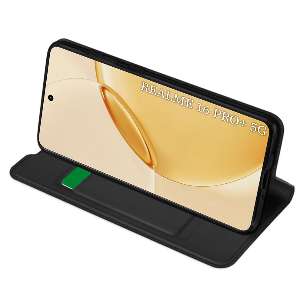 Husa de protectie Techsuit Magskin Book compatibil cu Realme 16 Pro+, Negru