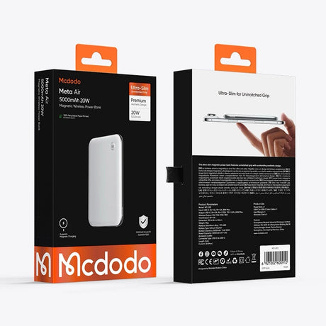 Baterie externa Mcdodo Meta Air (MC-2931), 5000mAh, Type-C, 20W, Negru