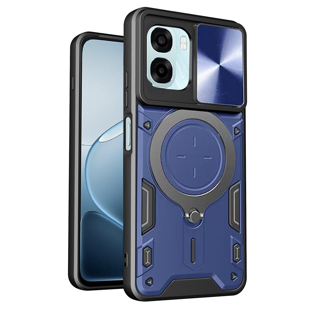 Husa de protectie Techsuit CamGuard Pro compatibil cu Oppo A6 4G / A6x 4G / A6x 5G, Albastru
