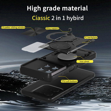 Husa de protectie Techsuit CamGuard Pro compatibil cu Oppo A6x 4G / A6x 5G, Negru