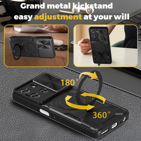 Husa de protectie Techsuit CamGuard Pro compatibil cu Oppo A6x 4G / A6x 5G, Negru