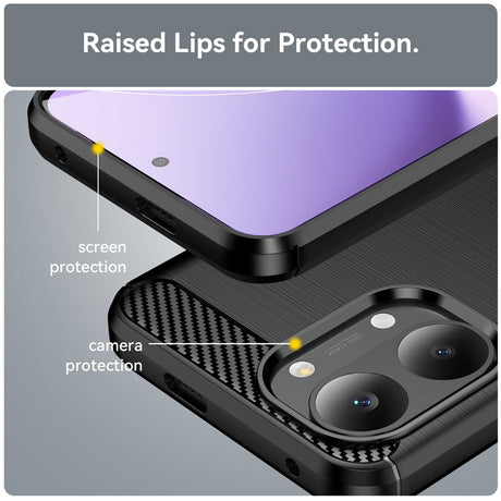 Husa de protectie Techsuit Carbon Silicone compatibil cu Xiaomi Poco X8 Pro Max, Negru