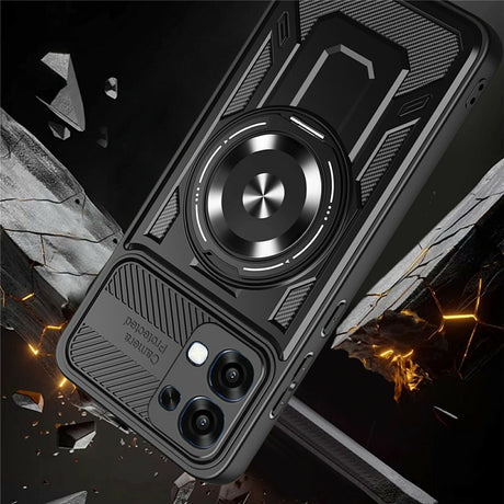 Husa de protectie Techsuit RuggedCam compatibil cu Oppo A6x 4G / A6x 5G, Negru