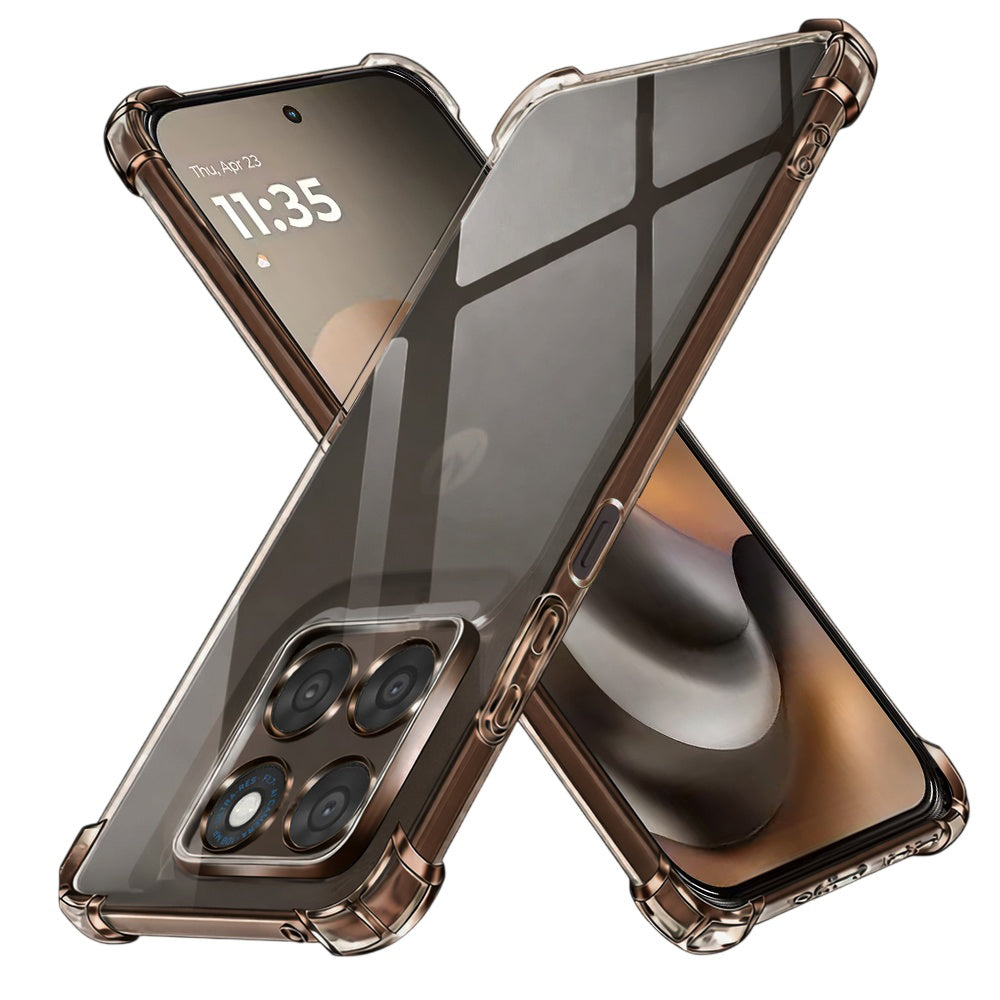 Husa de protectie Techsuit Shockproof Clear Silicone compatibil cu Motorola Moto G77 / G67, Transparent