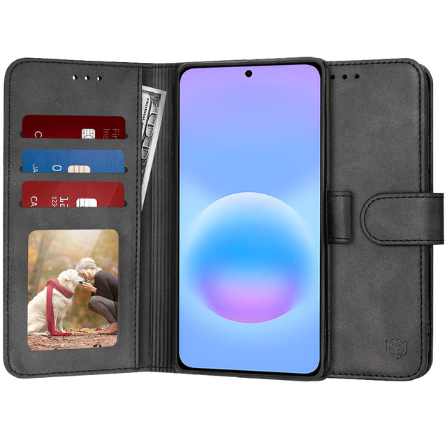 Husa de protectie Techsuit Diary Book compatibil cu Samsung Galaxy A57 5G, Negru