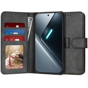 Husa de protectie Techsuit Diary Book compatibil cu Xiaomi Poco X8 Pro, Negru