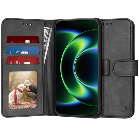 Husa de protectie Techsuit Diary Book compatibil cu Xiaomi 17 Ultra, Negru
