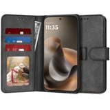 Husa de protectie Techsuit Diary Book compatibil cu Motorola Moto G77 / G67, Negru