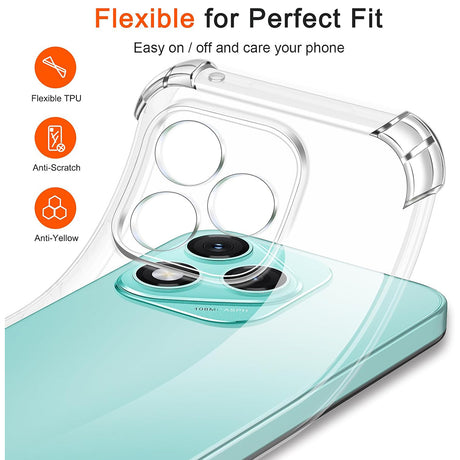 Husa de protectie Techsuit Shockproof Clear Silicone compatibil cu Honor 600 Lite, Transparent