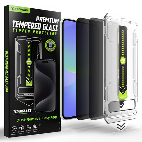 TechSuit Folie de protectie Techsuit TitanGlass CrystalHD (set de 2) compatibil cu Samsung Galaxy A36 5G / A37 5G, Priva