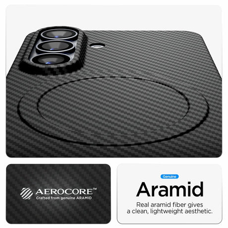 Husa de protectie Spigen Air Skin Aramid MagFit compatibil cu Samsung Galaxy S26 Plus, Negru