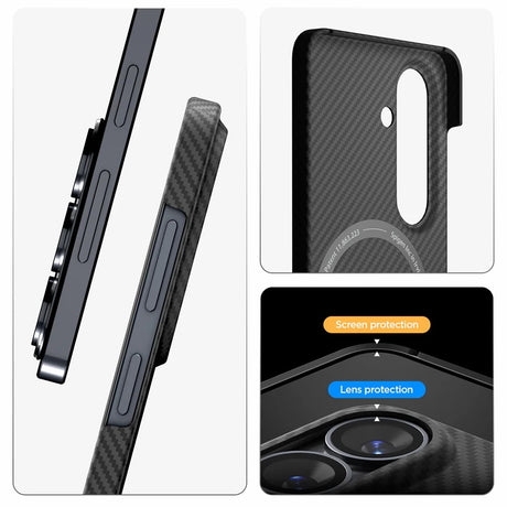 Husa de protectie Spigen Air Skin Aramid MagFit compatibil cu Samsung Galaxy S26, Negru