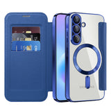 Husa de protectie Techsuit SmartMag Book compatibil cu Samsung Galaxy A57 5G, Albastru