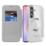 Husa de protectie Techsuit SmartMag Book compatibil cu Samsung Galaxy A37 5G, Gri