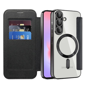Husa de protectie Techsuit SmartMag Book compatibil cu Samsung Galaxy A37 5G, Negru