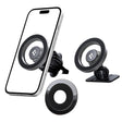 Suport Spigen MFT13 (ACP08315), MagSafe, for Dashboard, Air Vent, 360° Rotation, Magnetic Grip, Universal, Adjustable, Argintiu