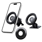 Suport Spigen MFT13 (ACP08314), MagSafe, for Dashboard, Air Vent, 360° Rotation, Magnetic Grip, Universal, Adjustable, Negru