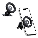 Suport Spigen MFT13 (ACP08314), MagSafe, for Dashboard, Air Vent, 360° Rotation, Magnetic Grip, Universal, Adjustable, Negru